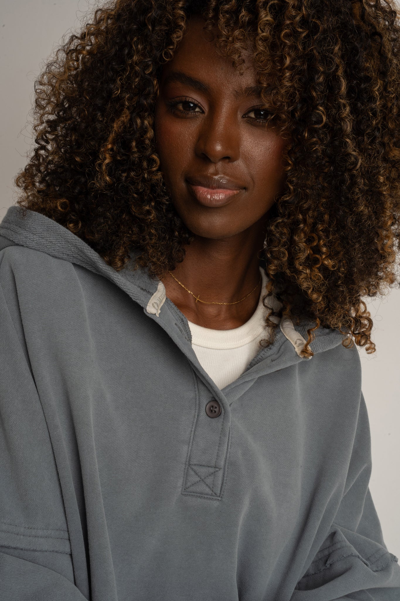 WASHED EFFECT HOODIE ANTHRACITE - LIMFJORD