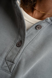 WASHED EFFECT HOODIE ANTHRACITE - LIMFJORD