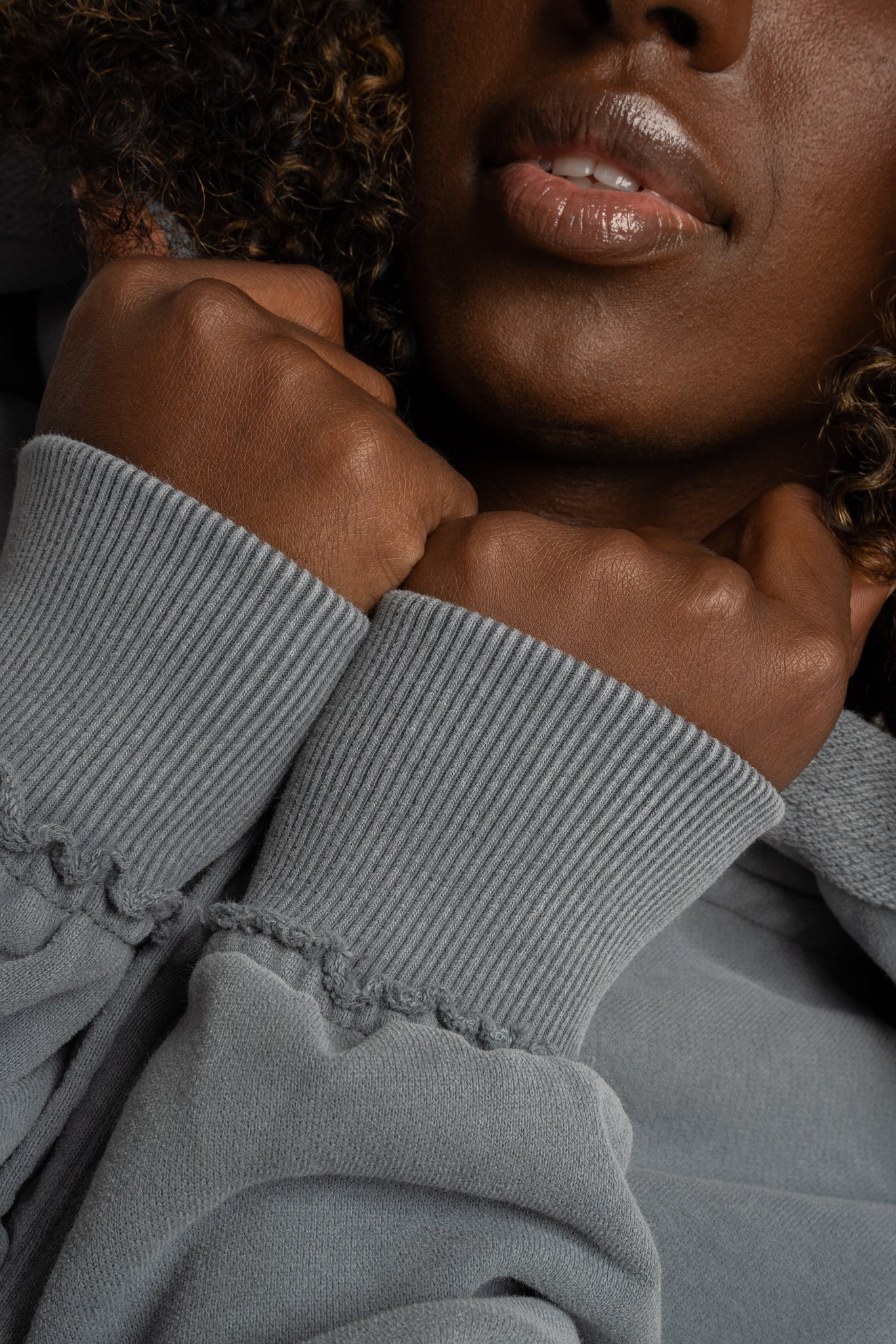 WASHED EFFECT HOODIE ANTHRACITE - LIMFJORD