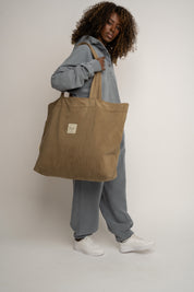 CREAM SHOPPER BAG - ADALAR