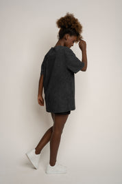WASHED BLACK T-SHIRT - TAHOE