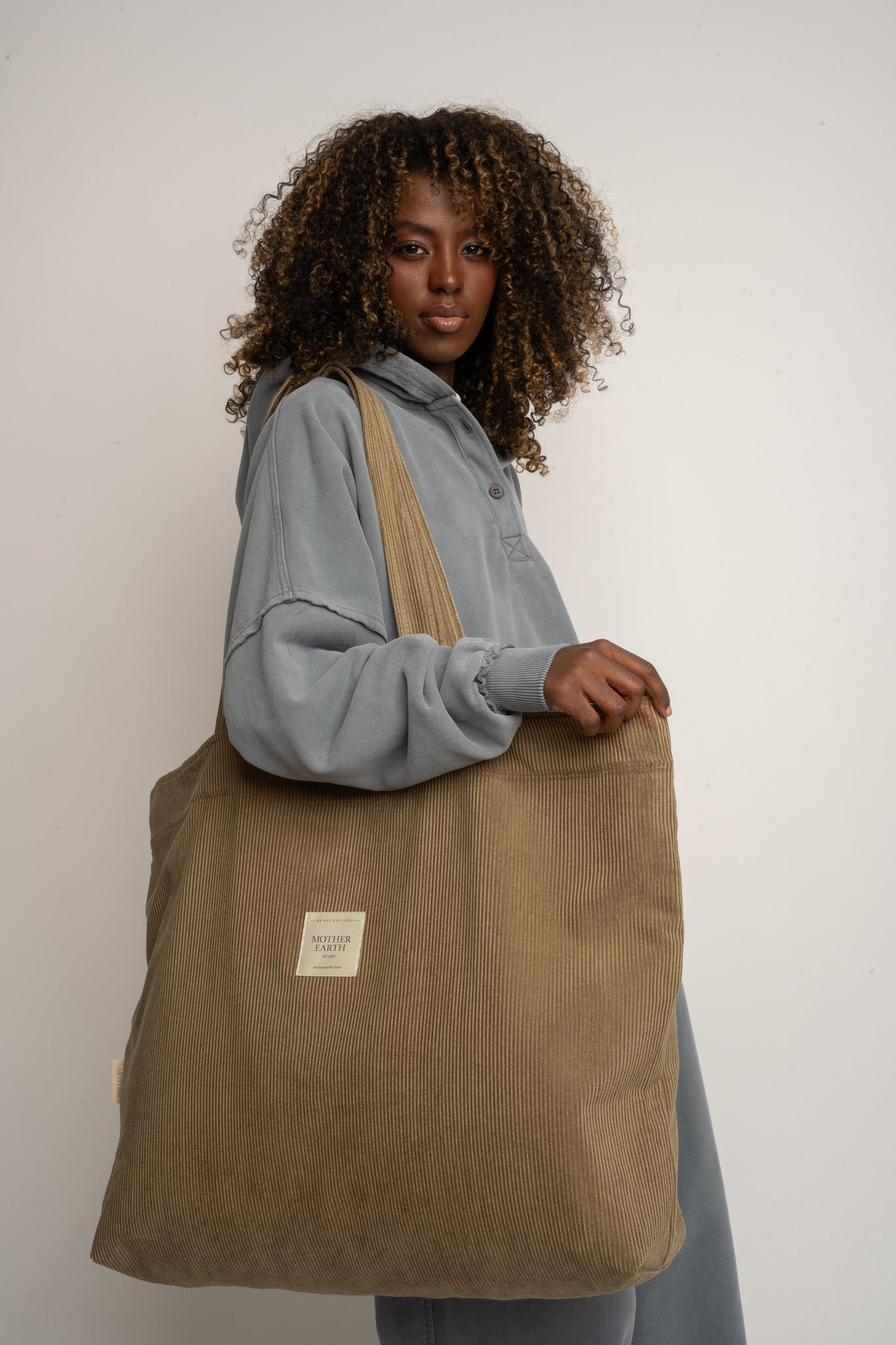 CREAM SHOPPER BAG - ADALAR
