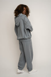 OVERSIZE WASHED SWEATSHIRT IN ANTHRACITE - OSLO