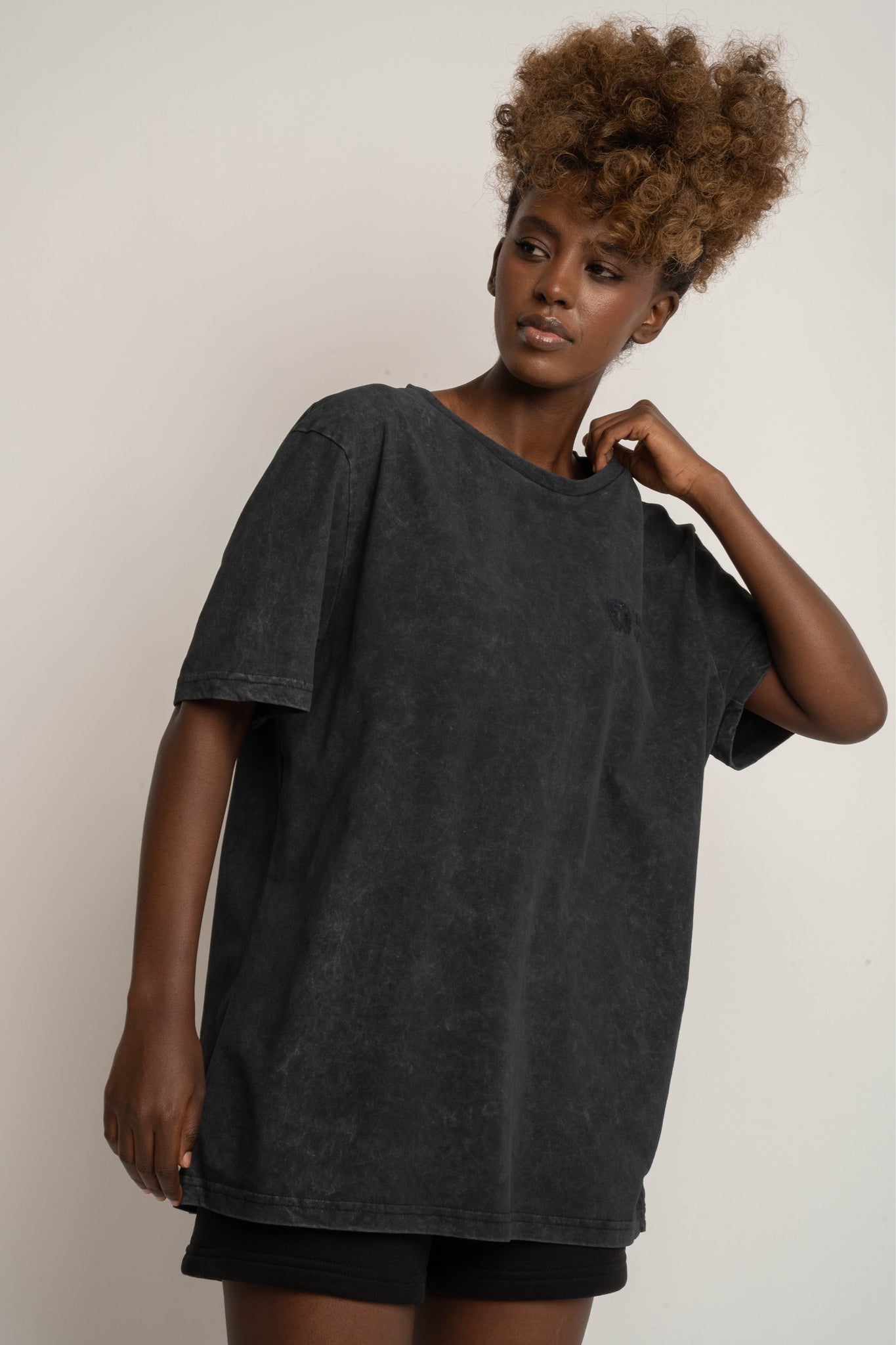 WASHED BLACK T-SHIRT - TAHOE