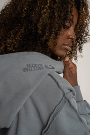 OVERSIZE WASHED SWEATSHIRT IN ANTHRACITE - OSLO