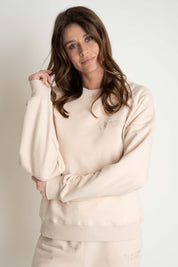 REGULAR FIT LIGHT BEIGE SWEATSHIRT - ARMINA