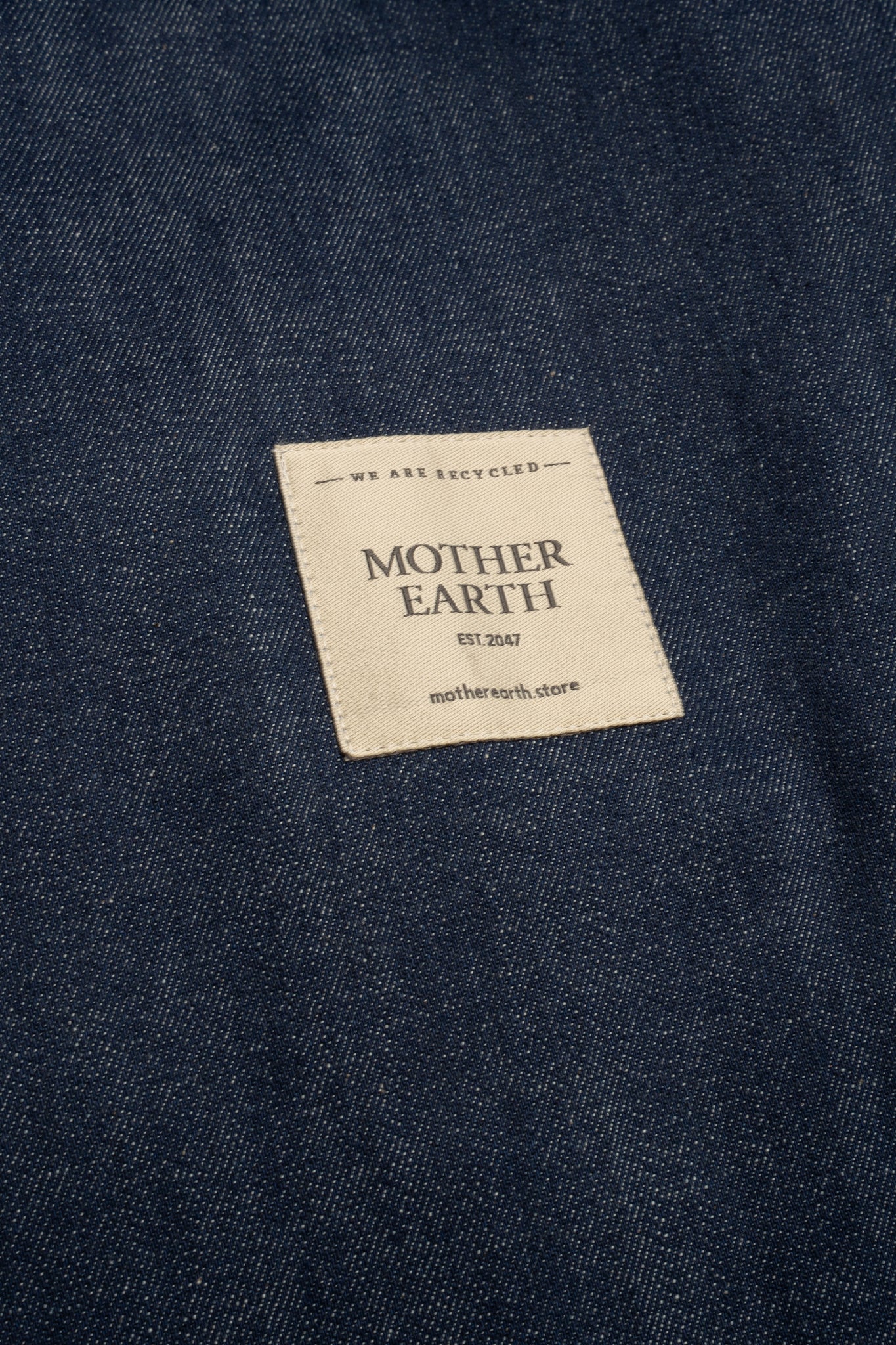 TORBA TYPU SHOPPER BAG W KOLORZE CIEMNEGO JEANSU - ADALAR