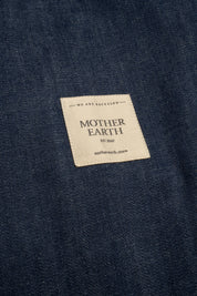 TORBA TYPU SHOPPER BAG W KOLORZE CIEMNEGO JEANSU - ADALAR