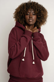 Burgundy Hoodie - MOHELI