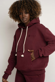 Burgundy Hoodie - MOHELI