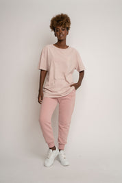 WASHED EFFECT T-SHIRT PINK - TAHOE