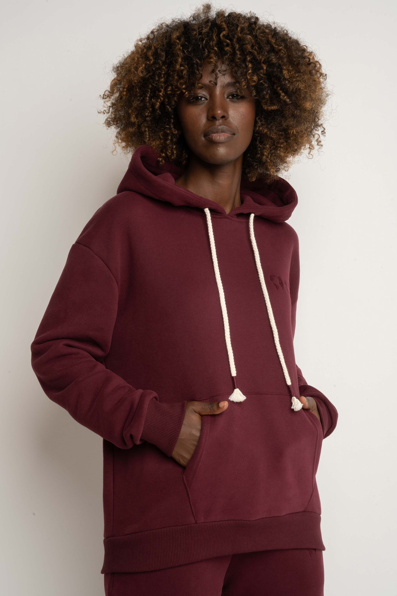 Burgundy Hoodie - MOHELI