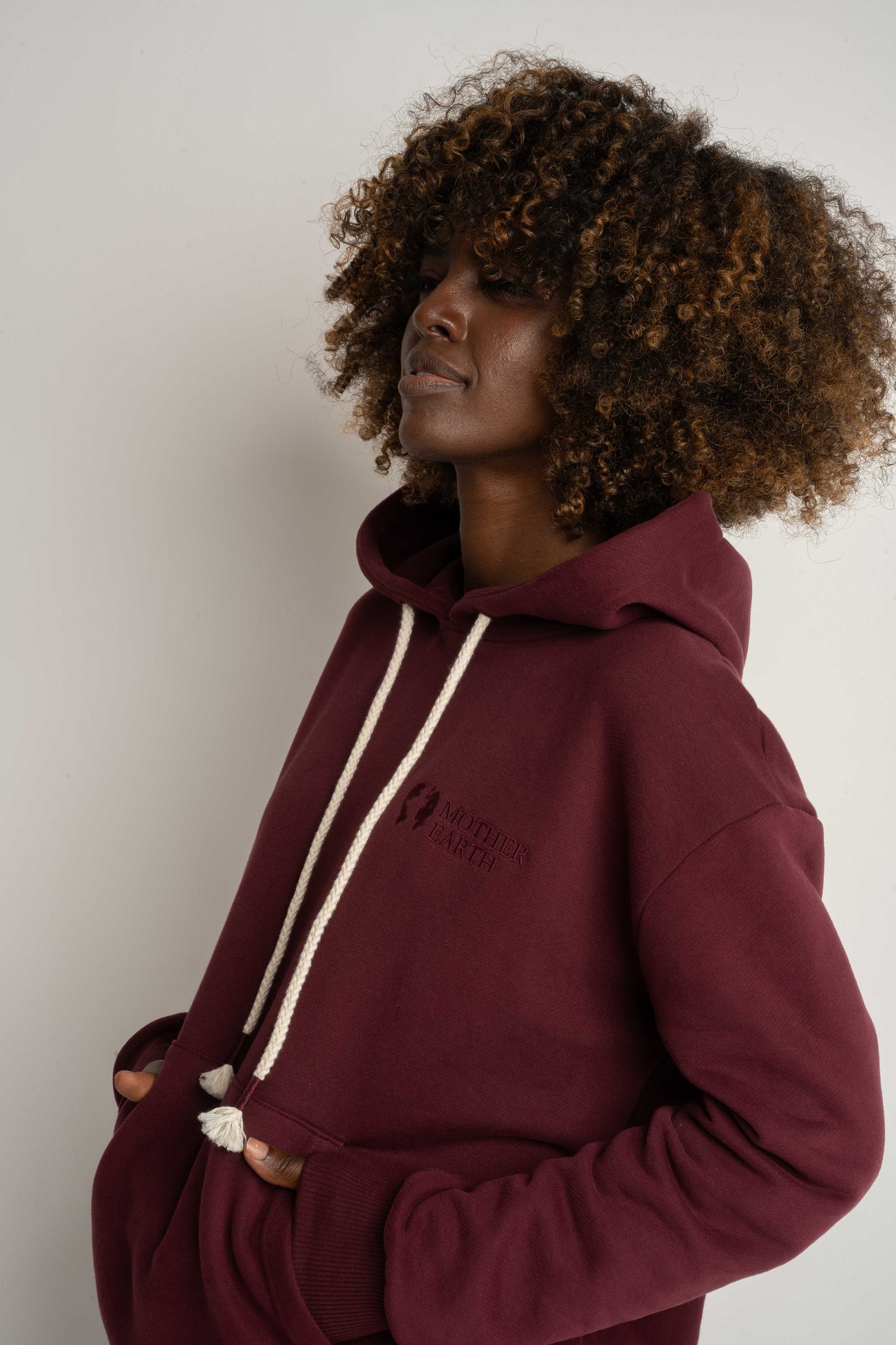 Burgundy Hoodie - MOHELI