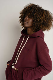Burgundy Hoodie - MOHELI