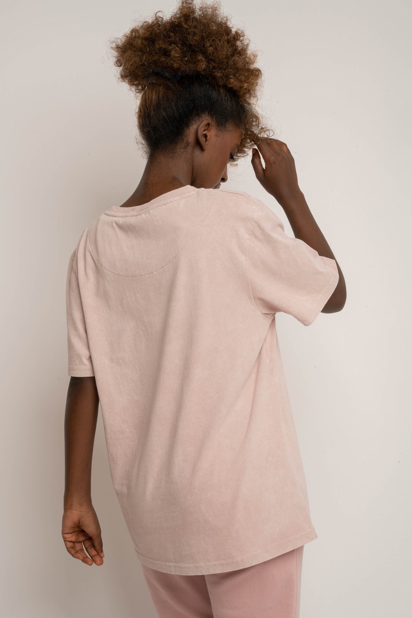 WASHED EFFECT T-SHIRT PINK - TAHOE