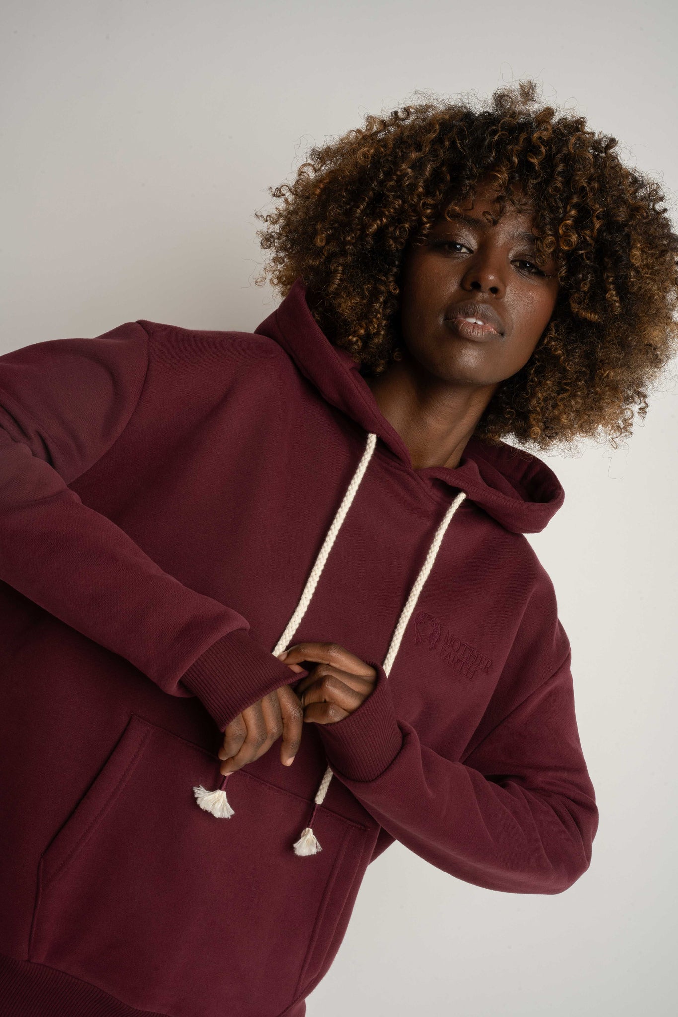 Burgundy Hoodie - MOHELI