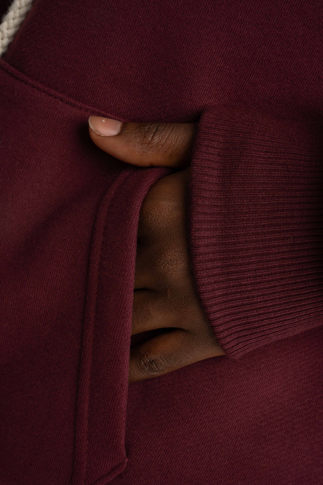 Burgundy Hoodie - MOHELI