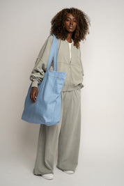 TORBA TYPU SHOPPER BAG W KOLORZE JASNEGO JEANSU  - ADALAR