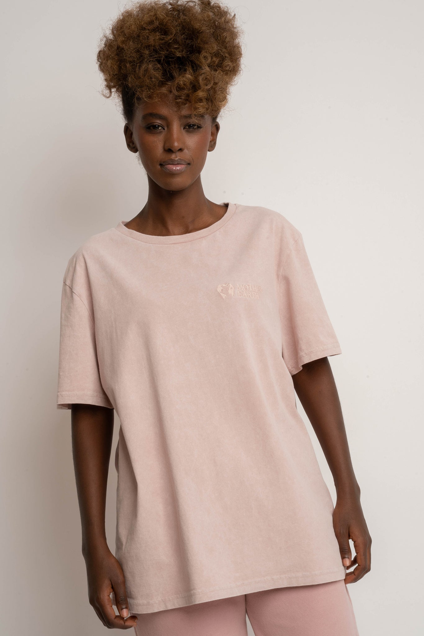 WASHED EFFECT T-SHIRT PINK - TAHOE