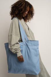 TORBA TYPU SHOPPER BAG W KOLORZE JASNEGO JEANSU  - ADALAR
