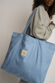 TORBA TYPU SHOPPER BAG W KOLORZE JASNEGO JEANSU  - ADALAR