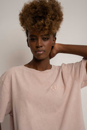 WASHED EFFECT T-SHIRT PINK - TAHOE
