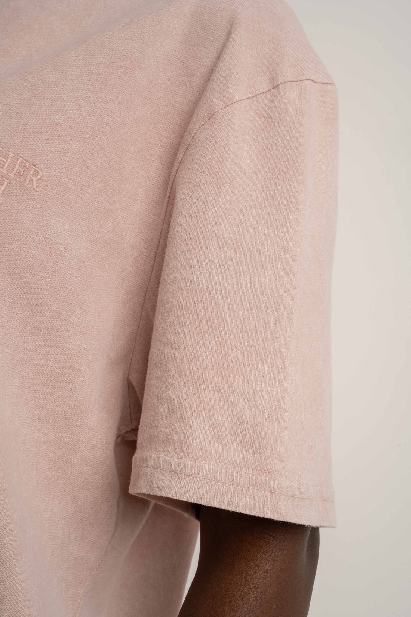 WASHED EFFECT T-SHIRT PINK - TAHOE