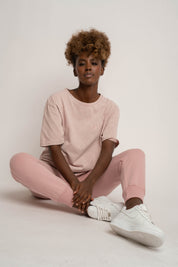 WASHED EFFECT T-SHIRT PINK - TAHOE