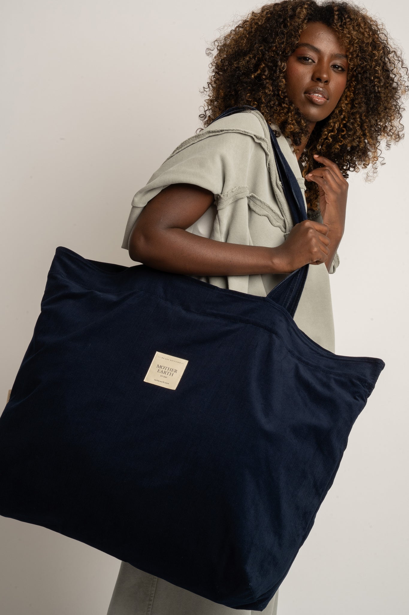 CREAM SHOPPER BAG - ADALAR