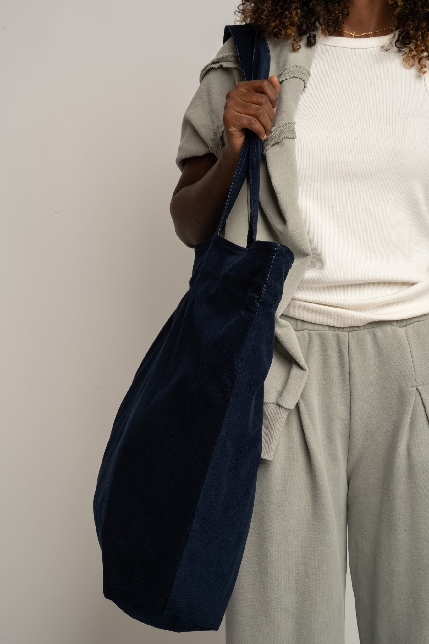 CREAM SHOPPER BAG - ADALAR