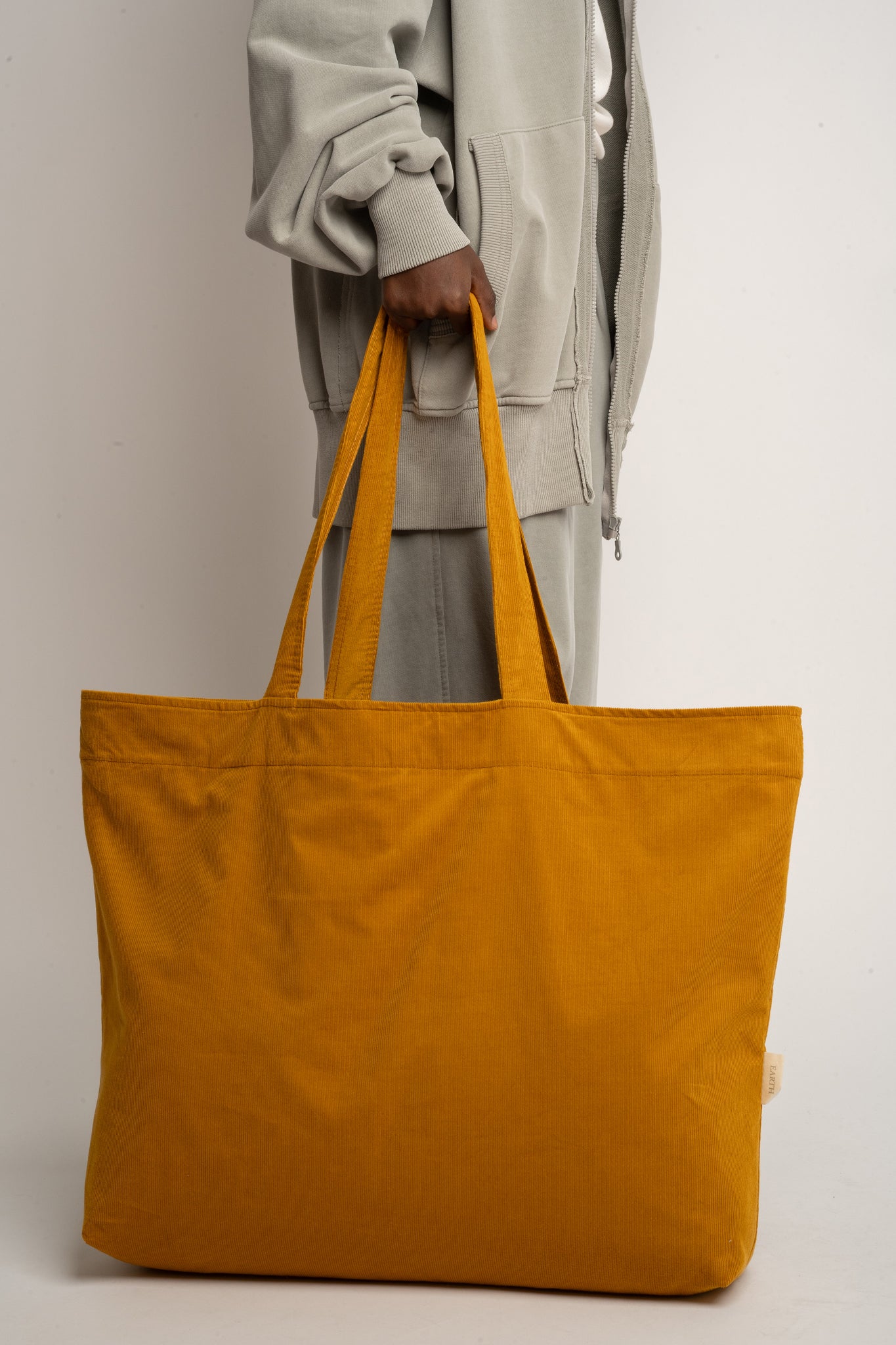 TORBA TYPU SHOPPER BAG MUSZTARDOWA  - ADALAR