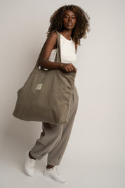 CREAM SHOPPER BAG - ADALAR