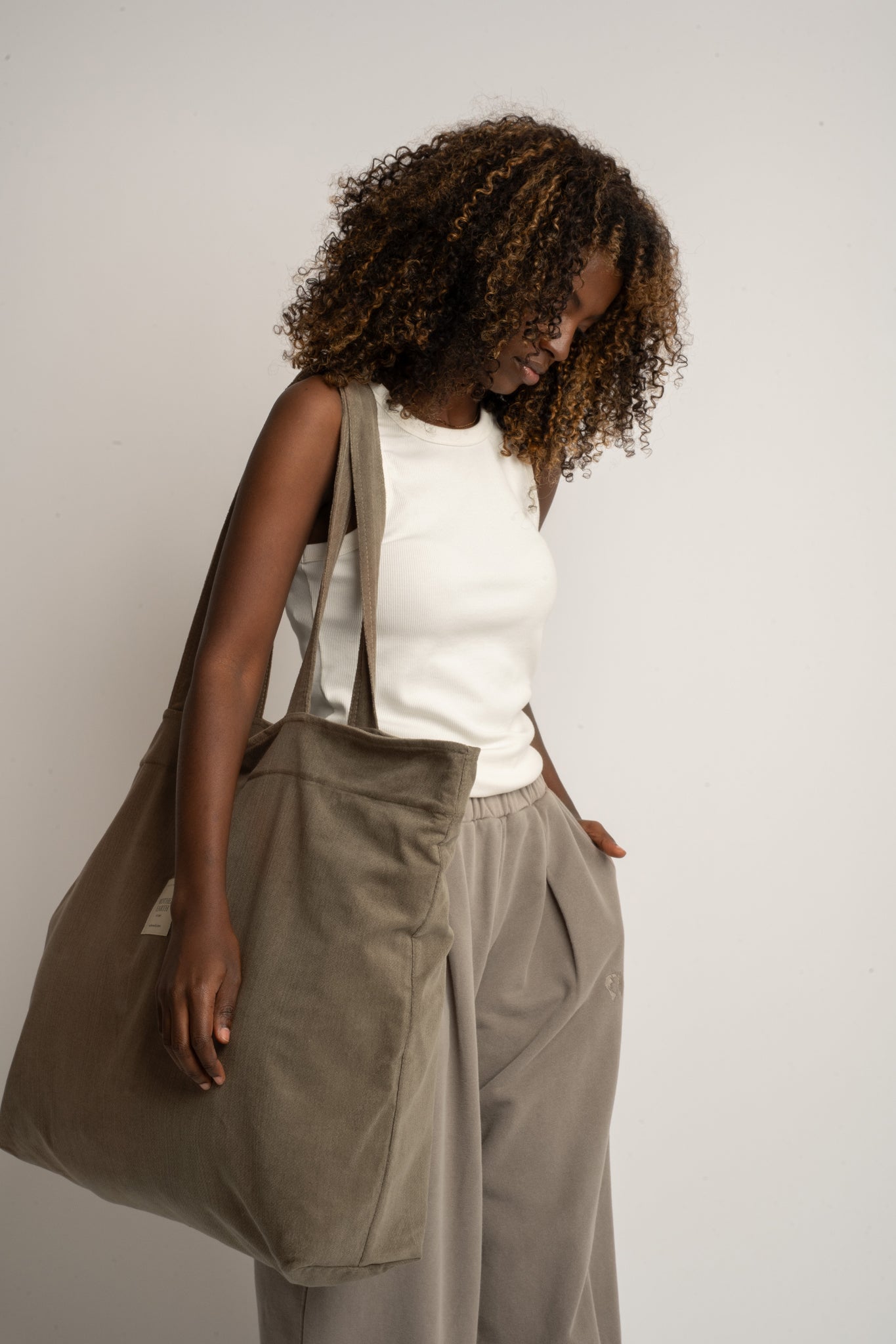 CREAM SHOPPER BAG - ADALAR