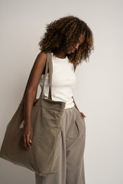 CREAM SHOPPER BAG - ADALAR