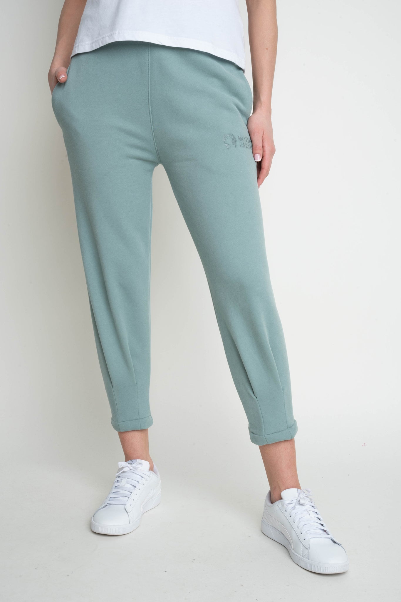 TAPERED TURQUOISE SWEATPANTS - ANACAPA