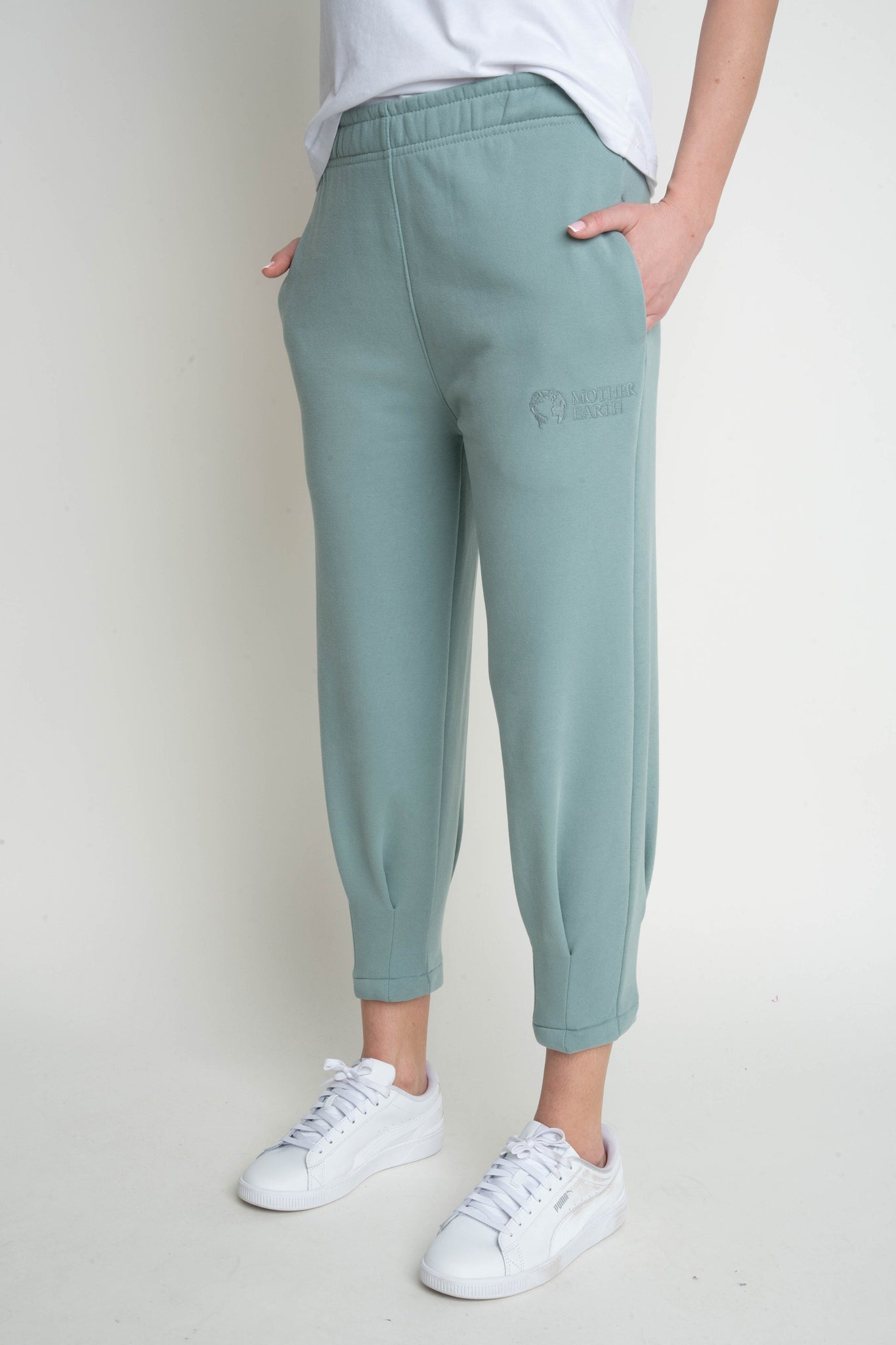 TAPERED TURQUOISE SWEATPANTS - ANACAPA