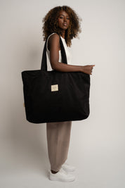 TORBA TYPU SHOPPER  BAG CZARNA - ADALAR