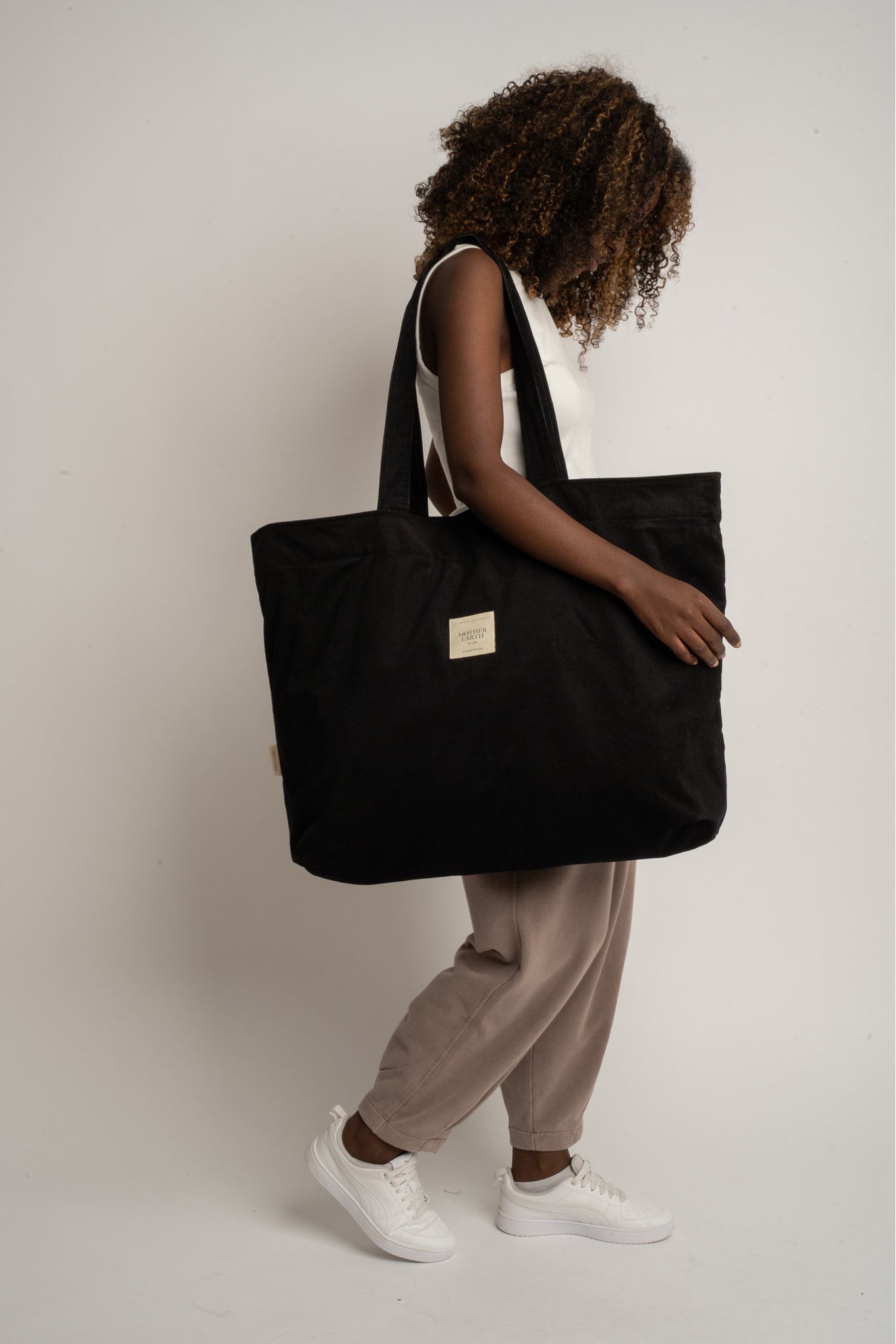 TORBA TYPU SHOPPER  BAG CZARNA - ADALAR