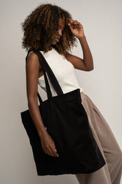 TORBA TYPU SHOPPER  BAG CZARNA - ADALAR