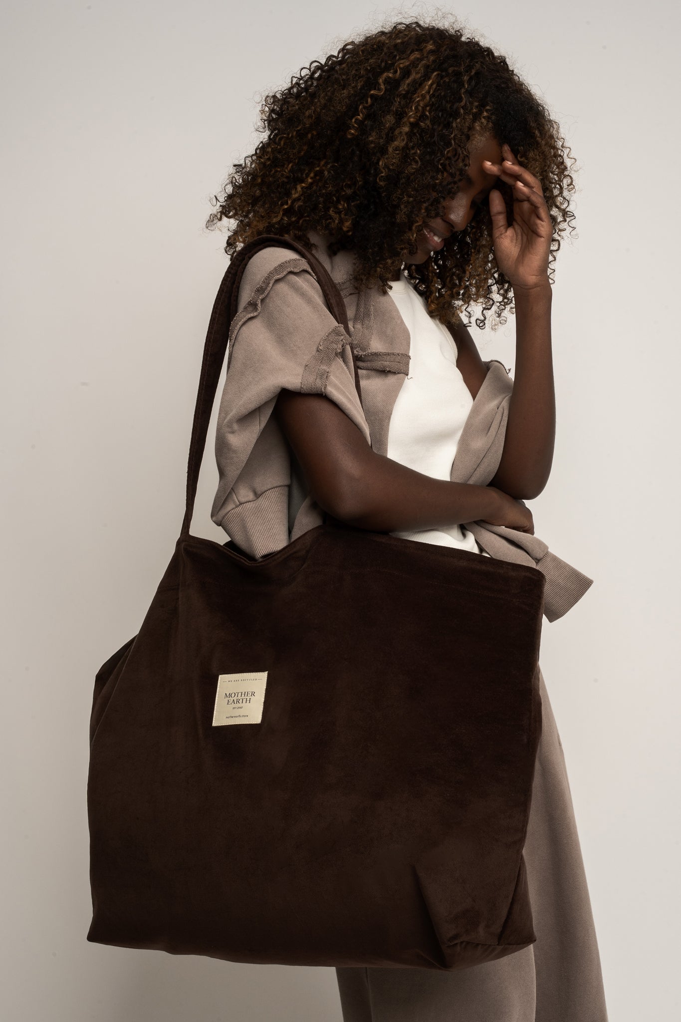 CREAM SHOPPER BAG - ADALAR