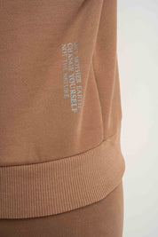 BROWN CREWNECK SWEATSHIRT - COMINO