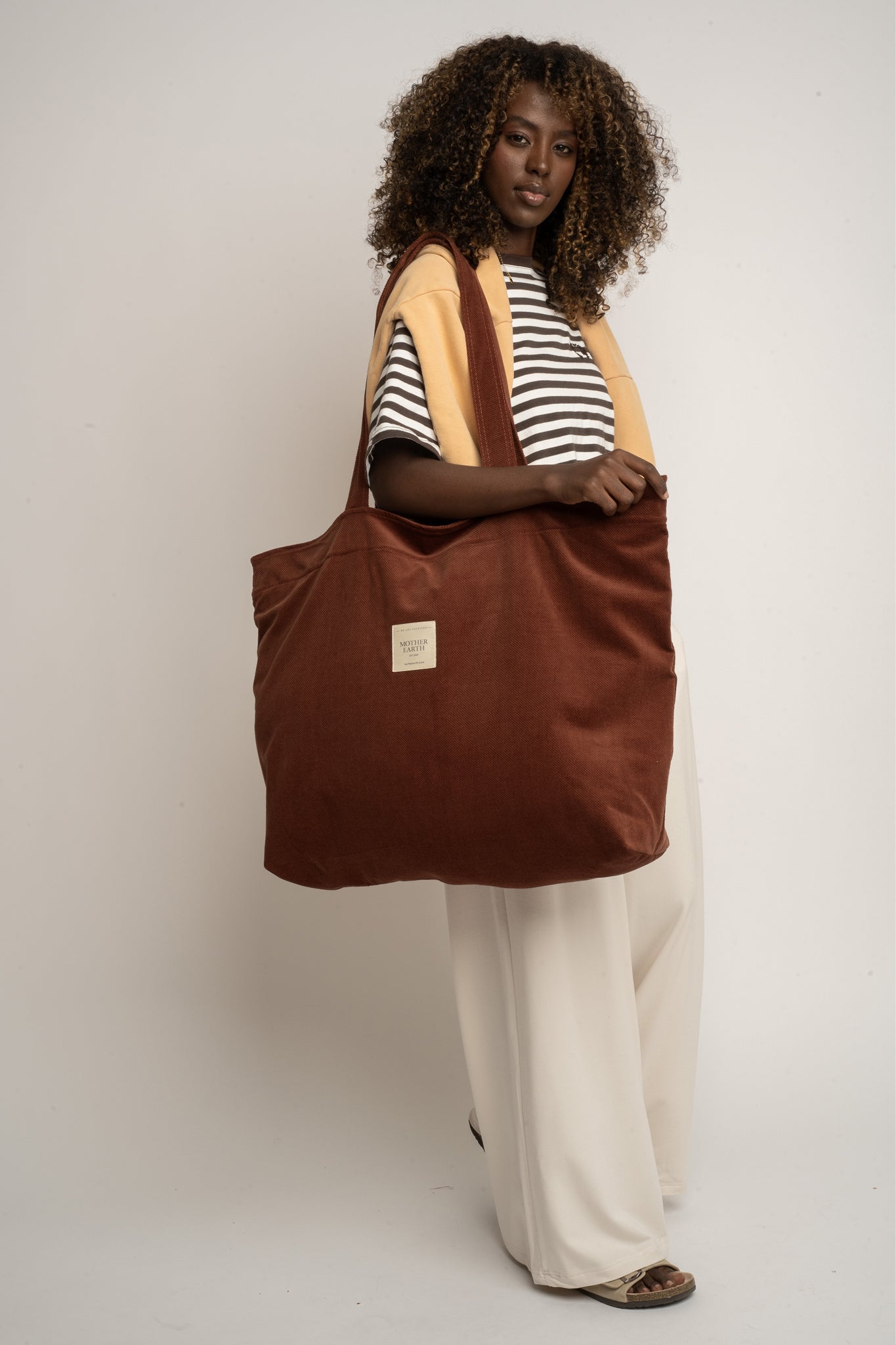 CREAM SHOPPER BAG - ADALAR