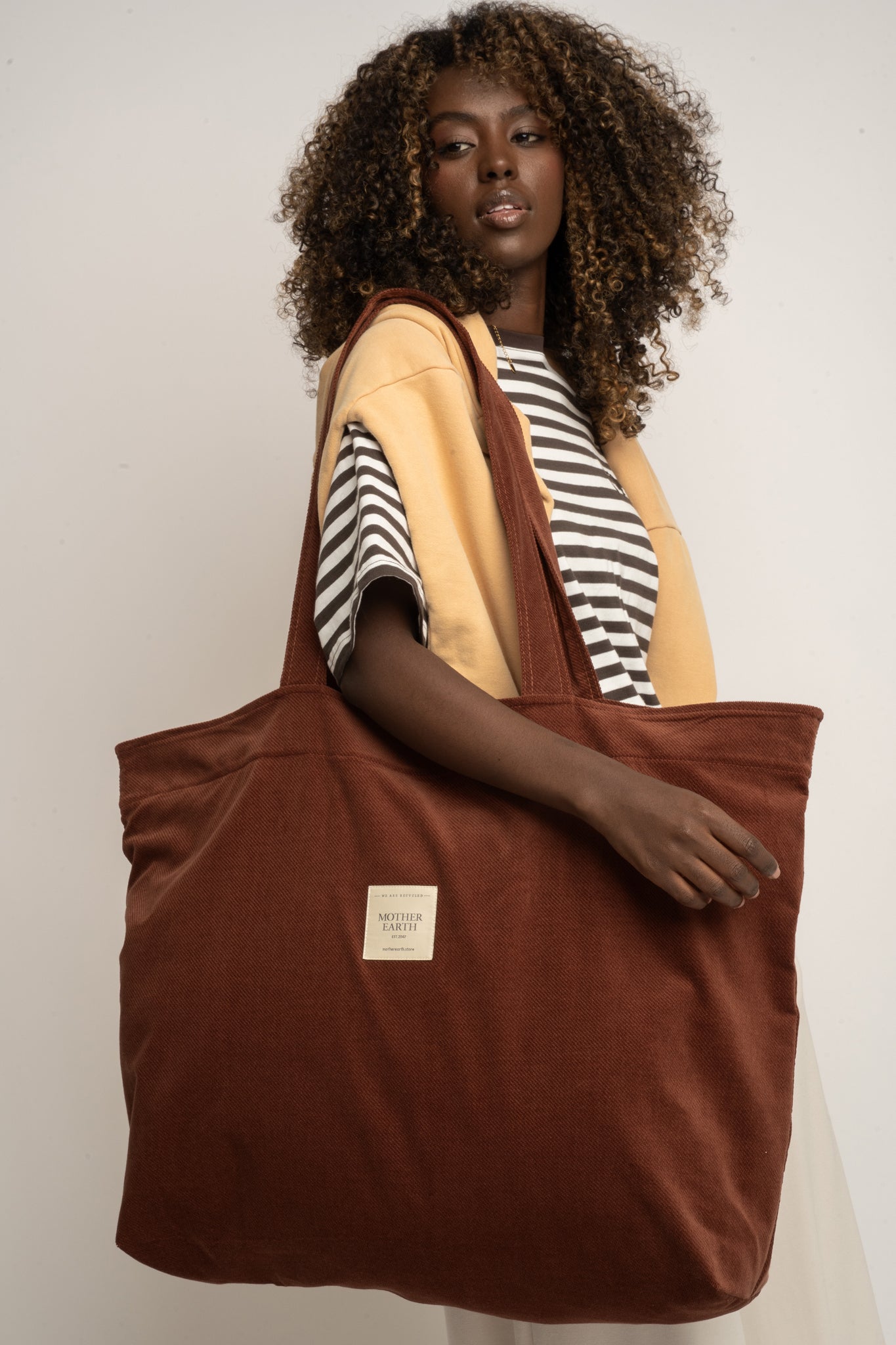 CREAM SHOPPER BAG - ADALAR