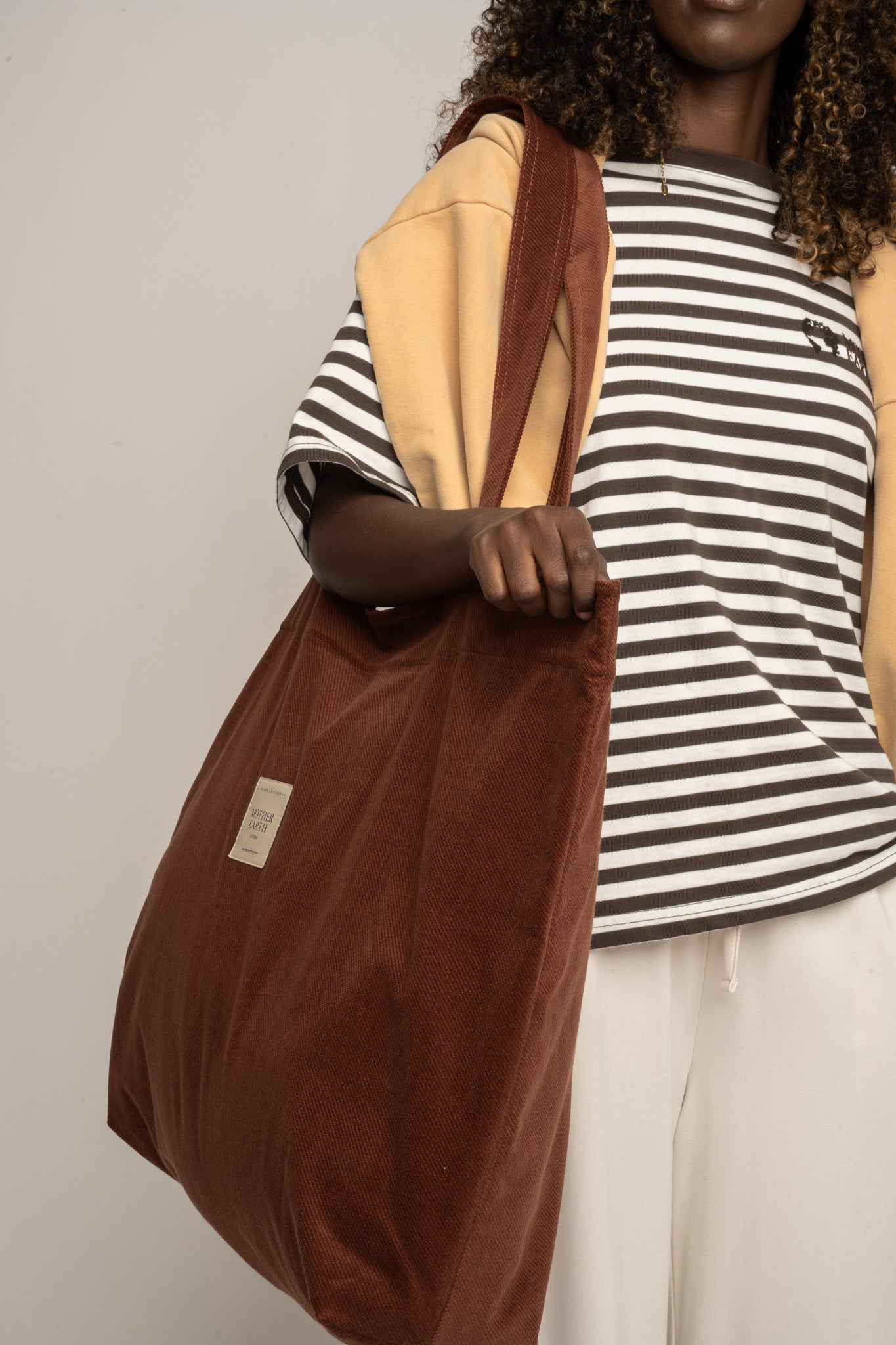 CREAM SHOPPER BAG - ADALAR