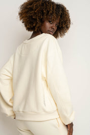 CREWNECK ECRU SWEATSHIRT - COMINO