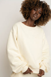CREWNECK ECRU SWEATSHIRT - COMINO