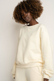 CREWNECK ECRU SWEATSHIRT - COMINO