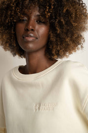 CREWNECK ECRU SWEATSHIRT - COMINO