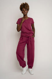 BURGUNDY SWEATPANTS - TIBET