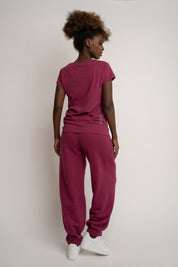 BURGUNDY SWEATPANTS - TIBET